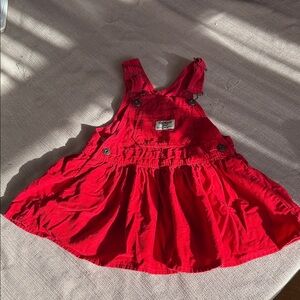OshKosh B'gosh Bright Red Corduroy Dress